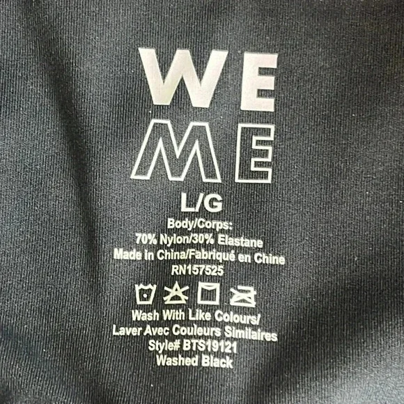 We over Me strappy washed black sports bra - Picture 9 of 13